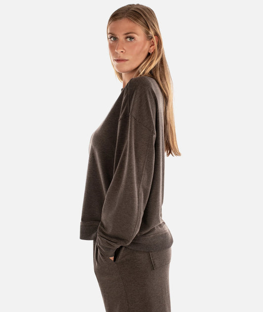 Rosewood Crewneck Sweatshirt - Brown