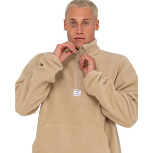 Rusty Core Division Quarter Zip Polar Fleece Q/Z - Abbey Stone