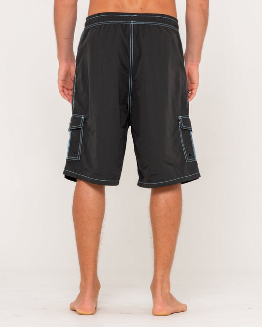 Rusty Tech Mechanisms Boardshort - Black