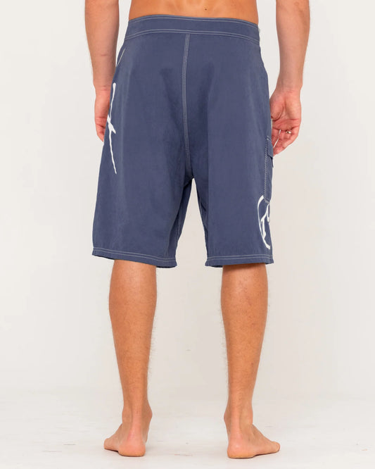Rusty Hoodus Fixed Waist Boardshort - Navy