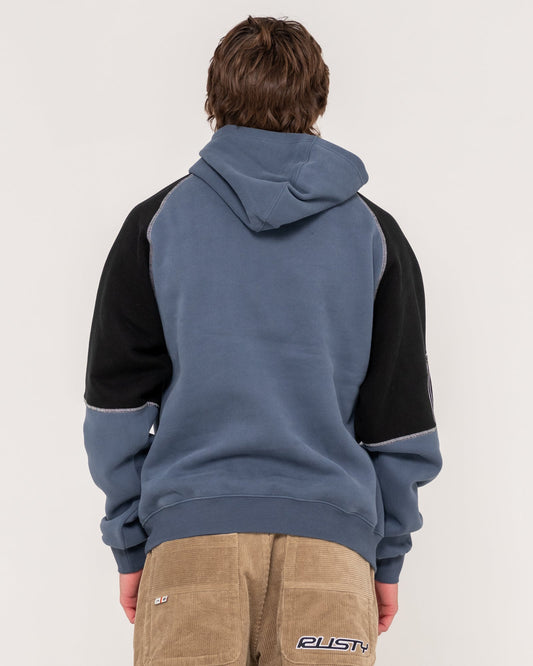 Rusty Incognito Hooded Fleece - China Blue