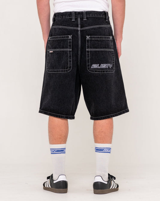 Rusty Flip Daddy Draggin Jort - Blackout