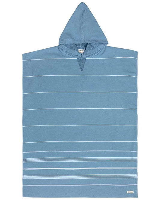 Sand Cloud Classic Stripe Hooded Poncho Slate Blue
