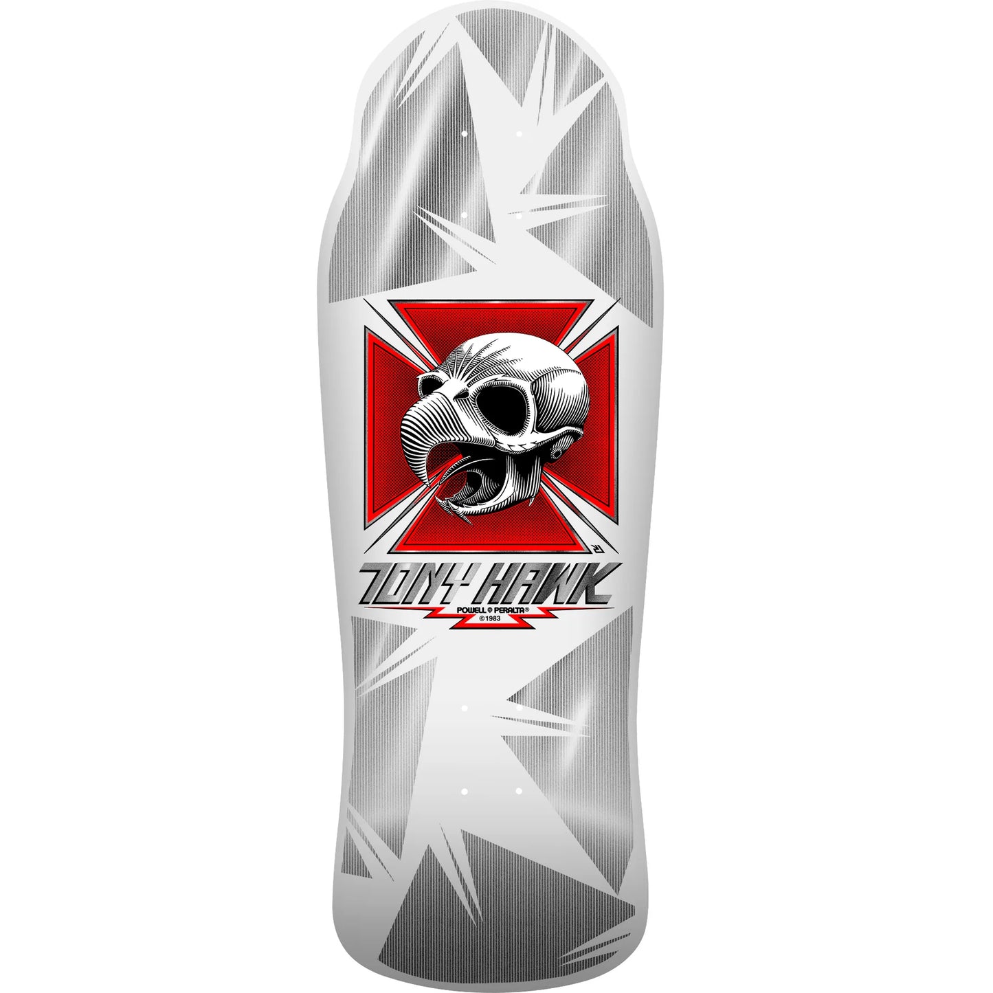 Powell Peralta Bones Brigade Series 17 Tony Hawk White/Foil Deck 10.38