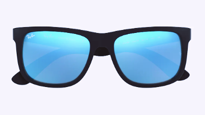 Justin Rubber Black W/ Blue Flash 55