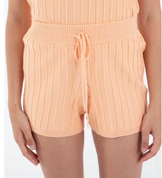 Hurley Women's Sweater Short - Caramel Cream