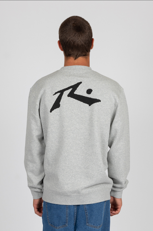 Rusty Baseline Fleece Crew - Grey Heather Baseline