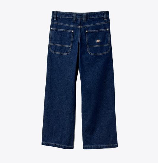 Dickies Women's Mechanic Denim Loose Fit Jean - Dark Indigo