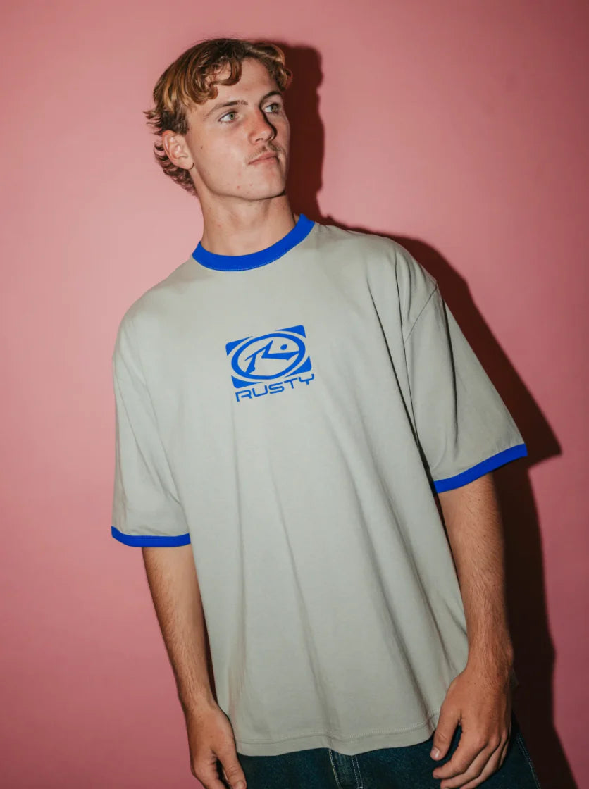 Hyper Ringer Short Sleeve Tee - Abbey Stone