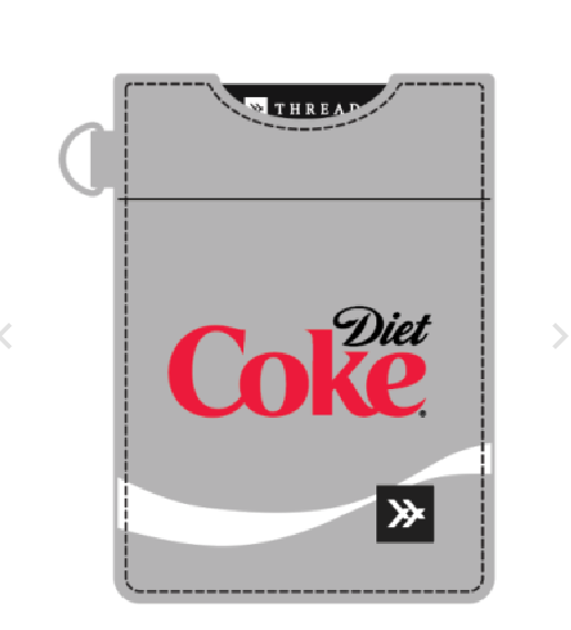 Diet Coke Logo- Vertical Leather Wallet