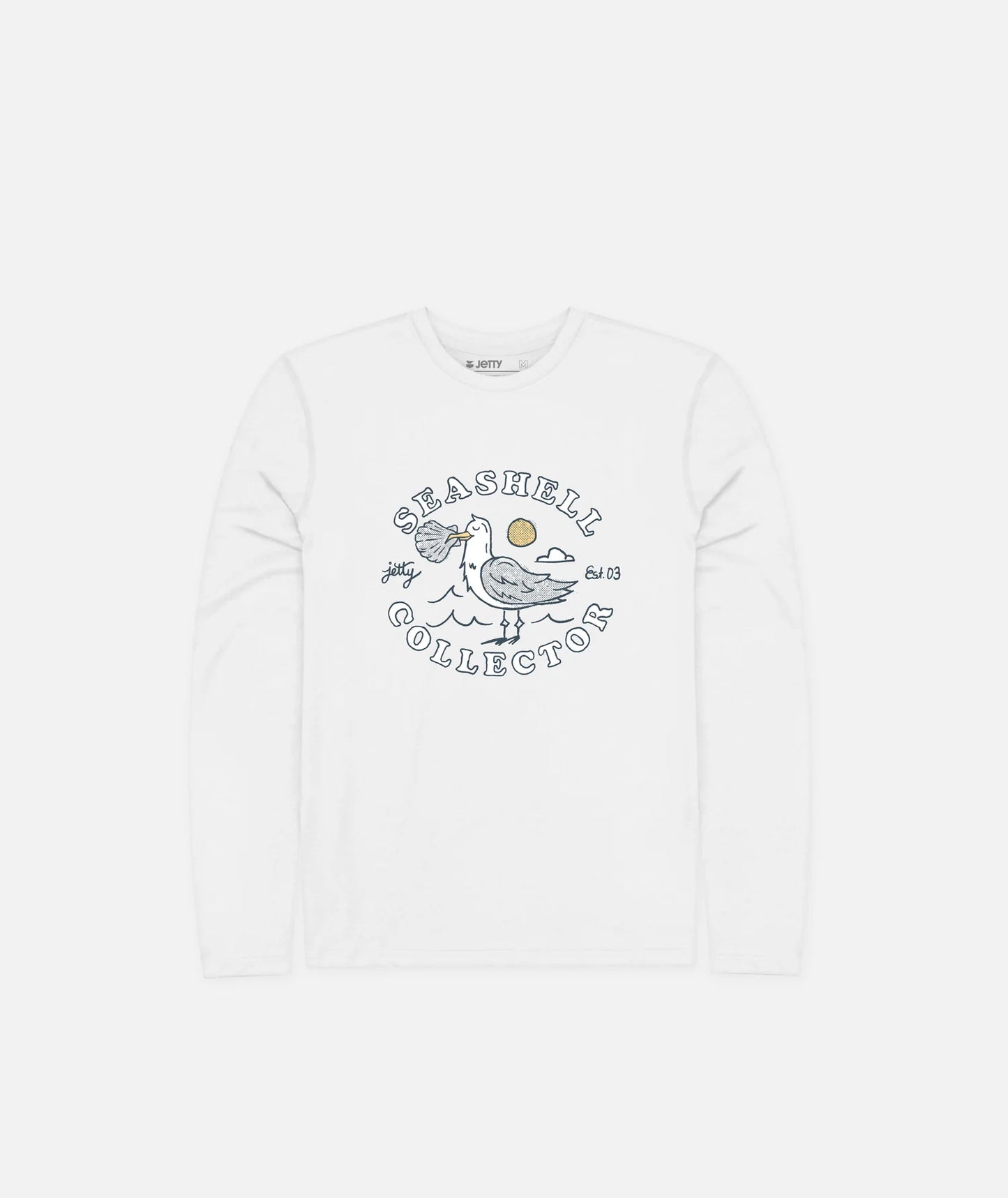 Tot Seashell Collector L/S UV Tee - White