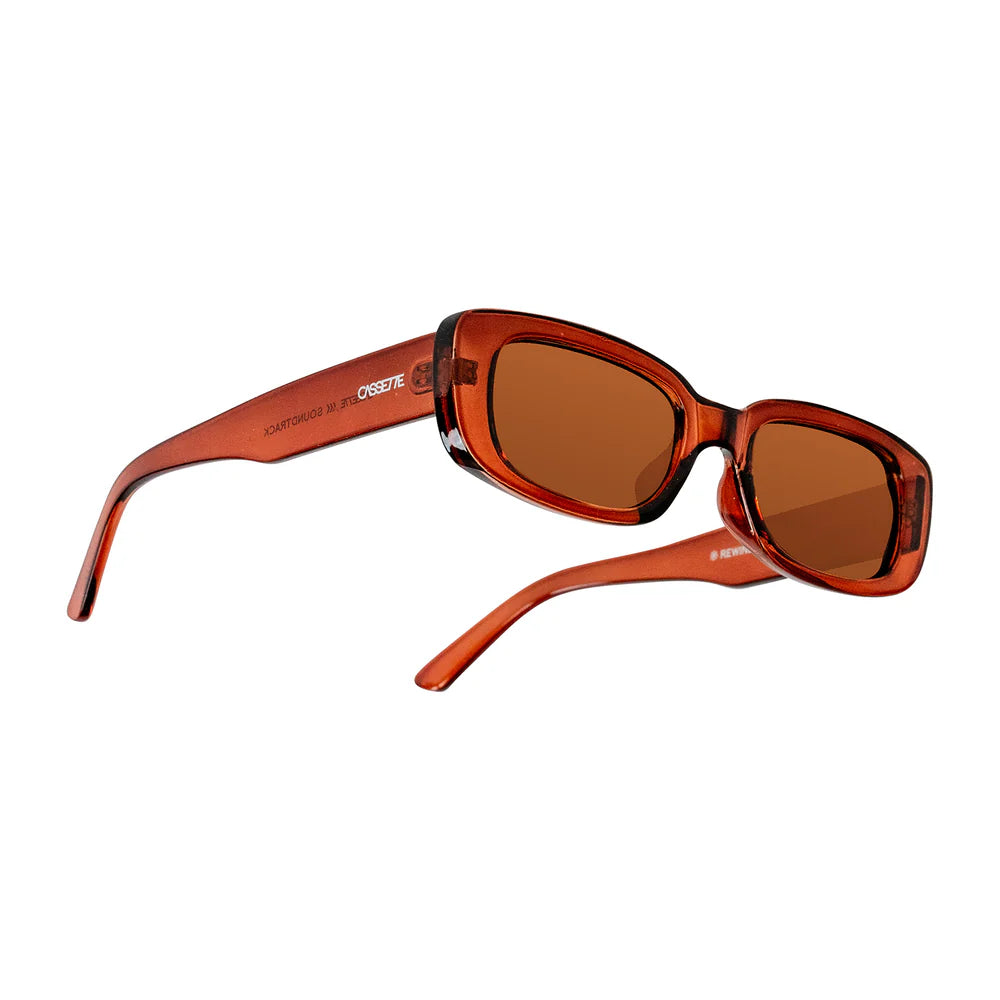 Cassette Optics Soundtrack Sunglasses - Brandy Brown / Brown Lens