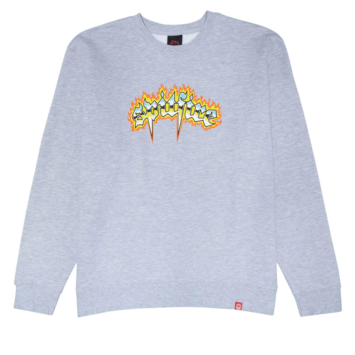 Spitfire Chrome Venom Heavyweight Crewneck - Heather Grey