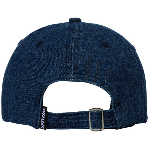 Spitfire Wheels Flames Script Strapback Hat - Denim