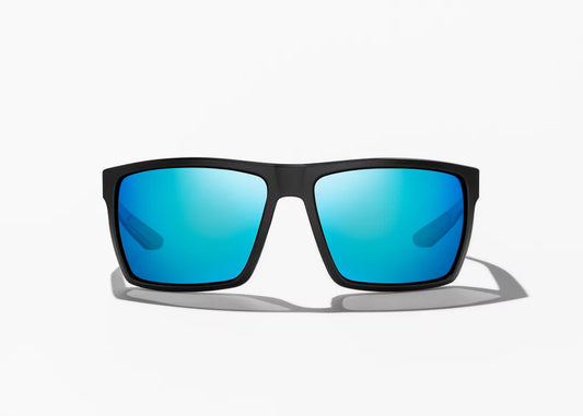 Stiltsville Black Matte / Blue Mirror Glass Lens