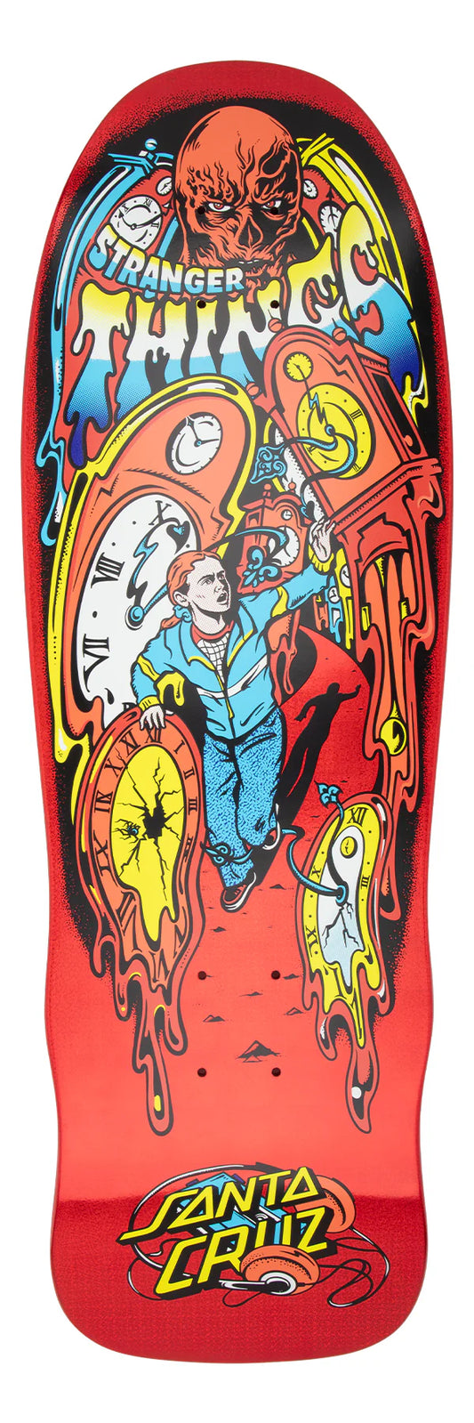 Santa Cruz x Stranger Things Claus Grabke Max Melting Clock Deck 9.7