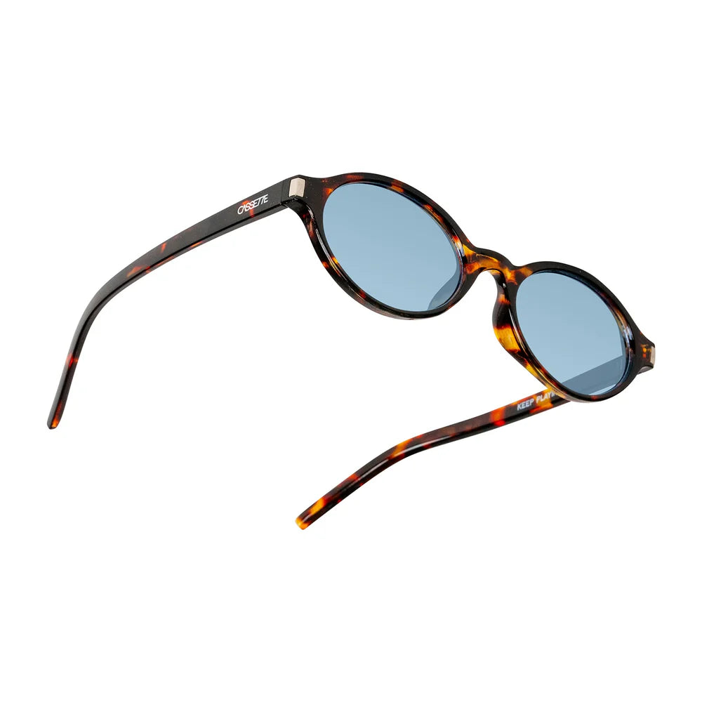 Cassette Optics Tempo Sunglasses - Demi Tortoise / Blue Lens