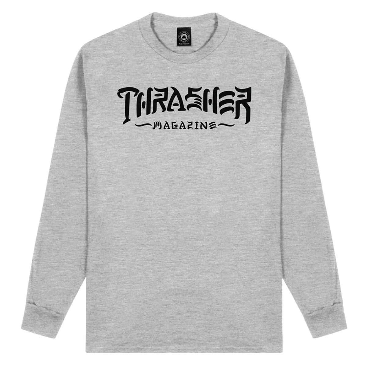 Thrasher Magazine Thrash and Destroy Longsleeve Tee - Grey