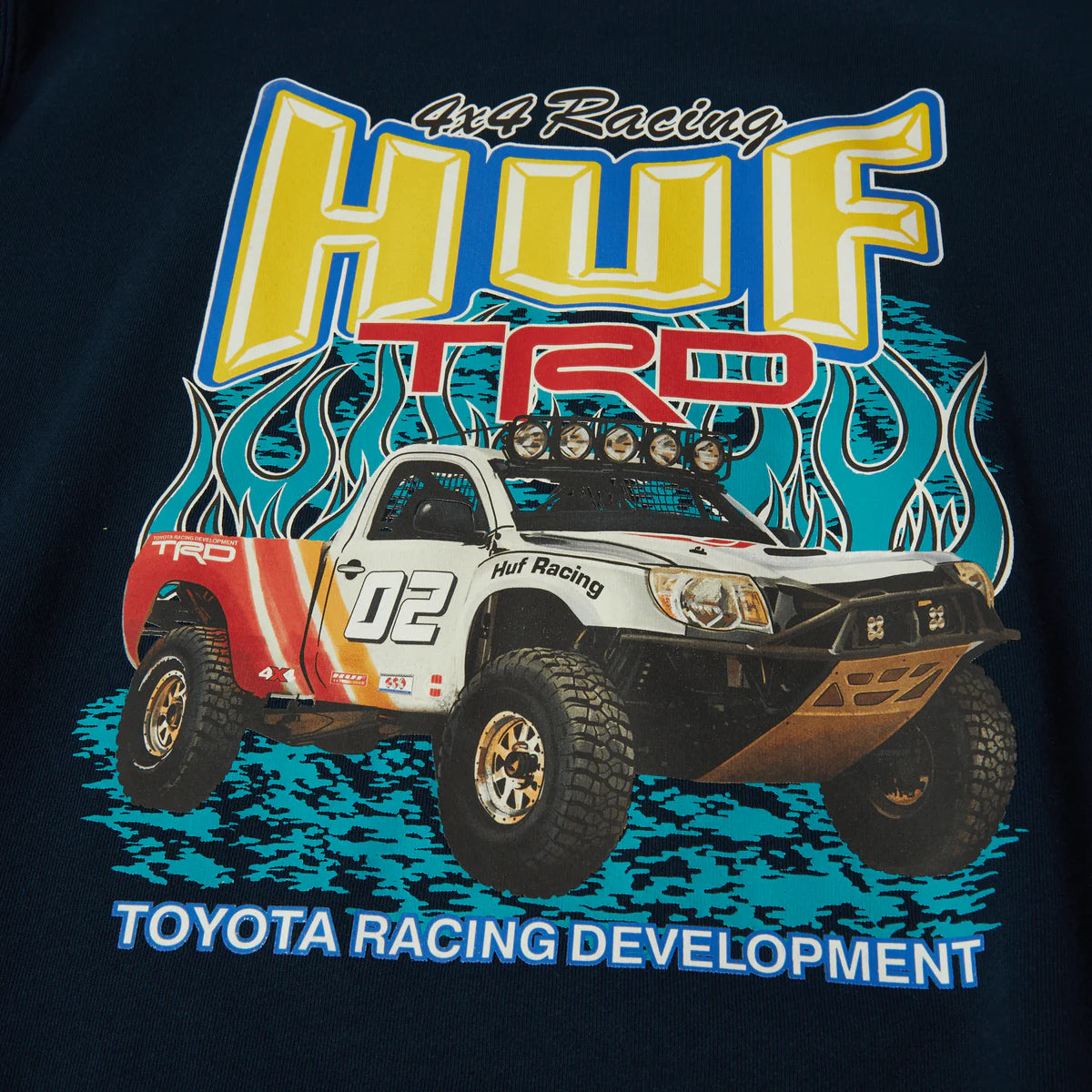 HUF x TRD Toyota Racing Development Pit Crew Crewneck Sweatshirt - Navy