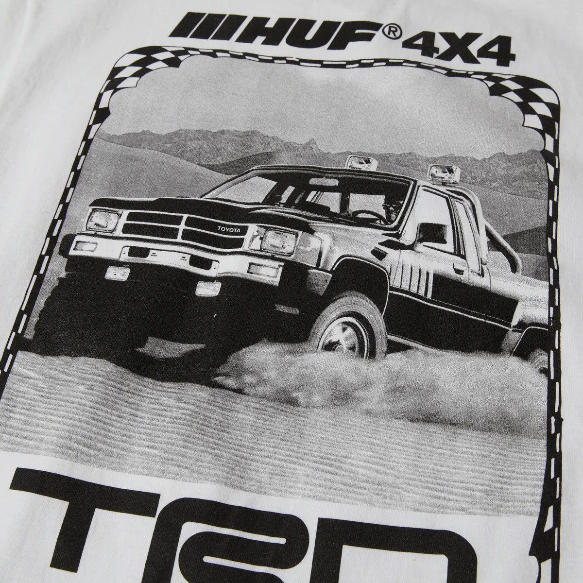 HUF x TRD Toyota Racing Development Long Travel S/S Tee - White
