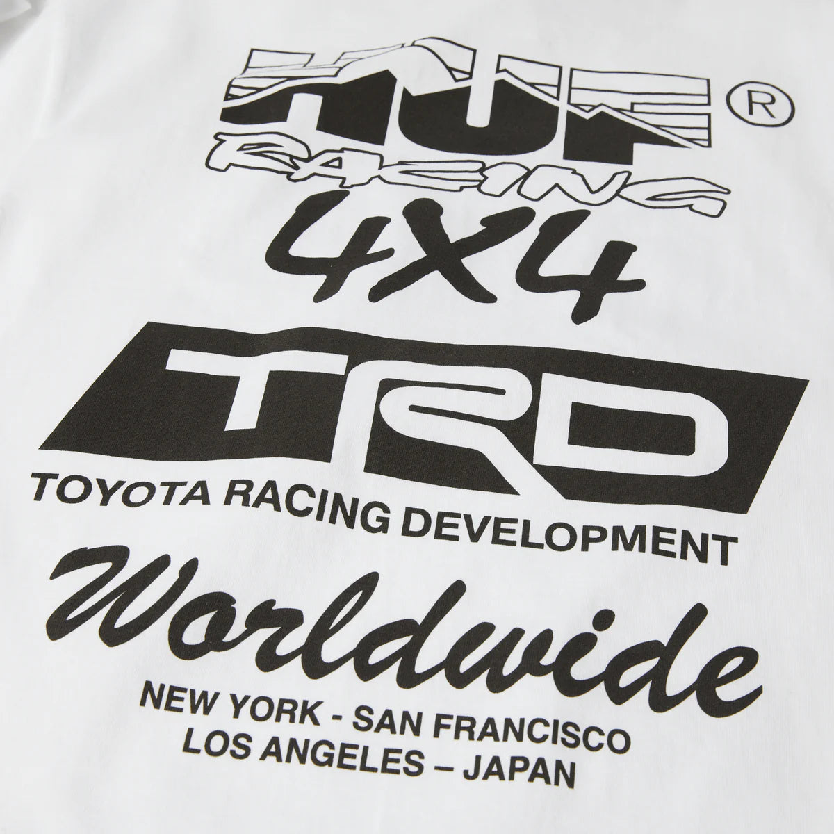 HUF x TRD Toyota Racing Development Valley Trails S/S Tee - White