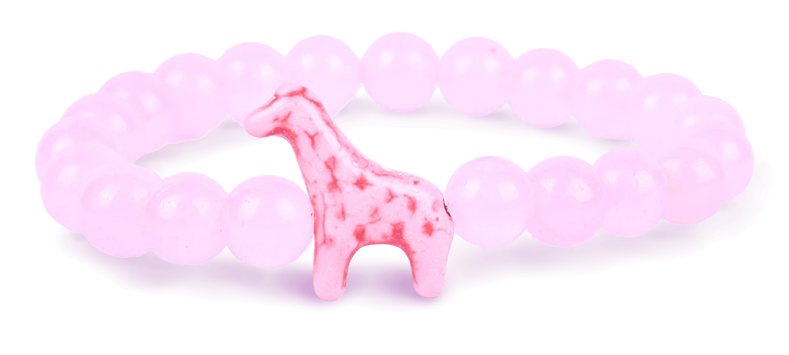 Fahlo Trek Bracelet: Kenya Orchid Pink - Giraffe