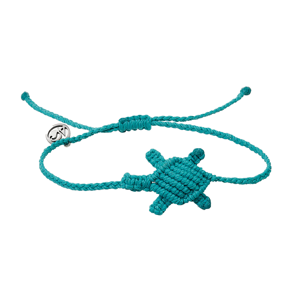 4Ocean Sea Turtle Macrame Bracelet - Turquoise