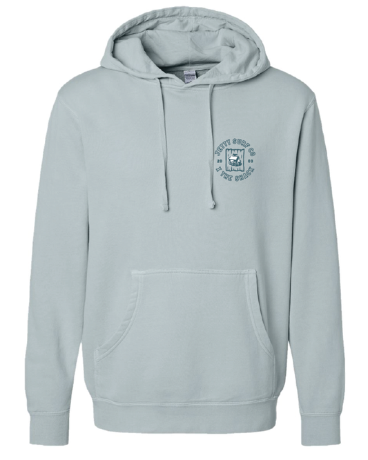 Surf Shack X Jetty Curl to Coping Hoodie - Sage Green