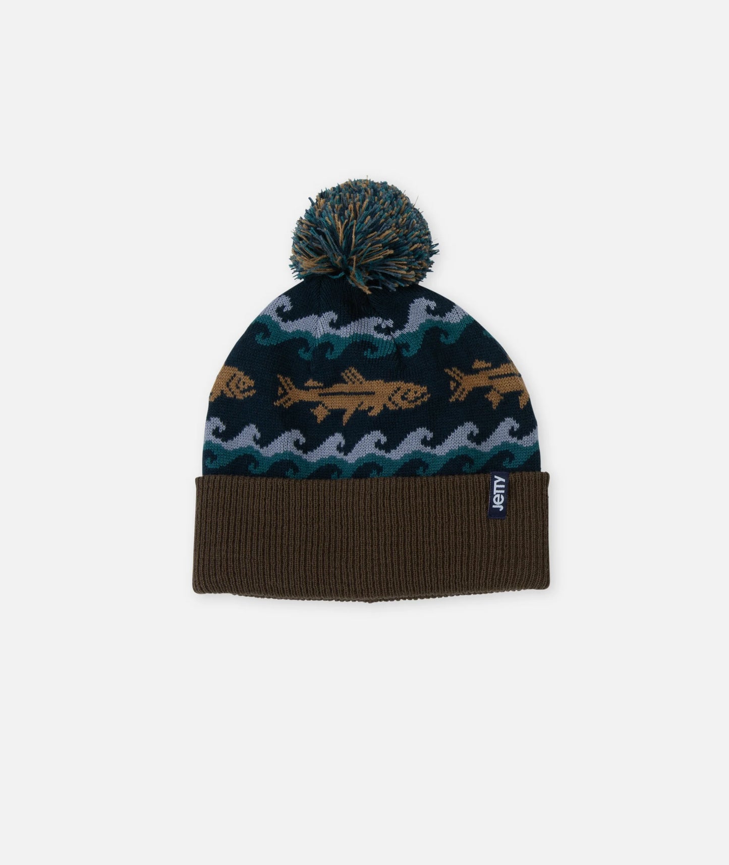 Upstream Jaquard Beanie - Brown
