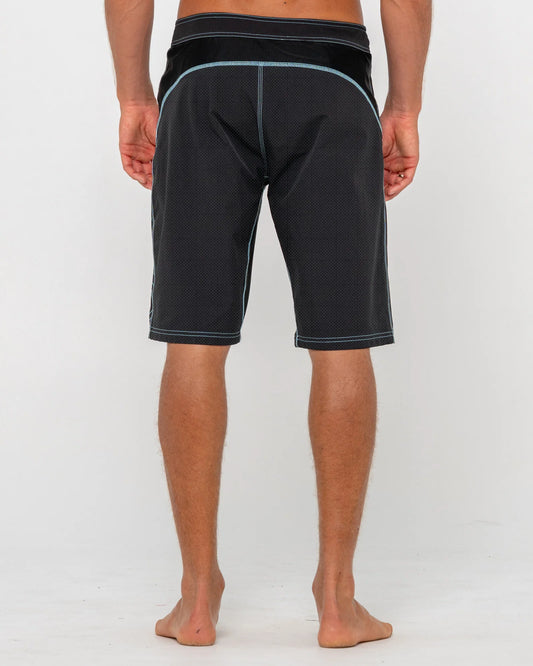 Rusty Hydro-Surge Fixed Waist Boardshort - Black