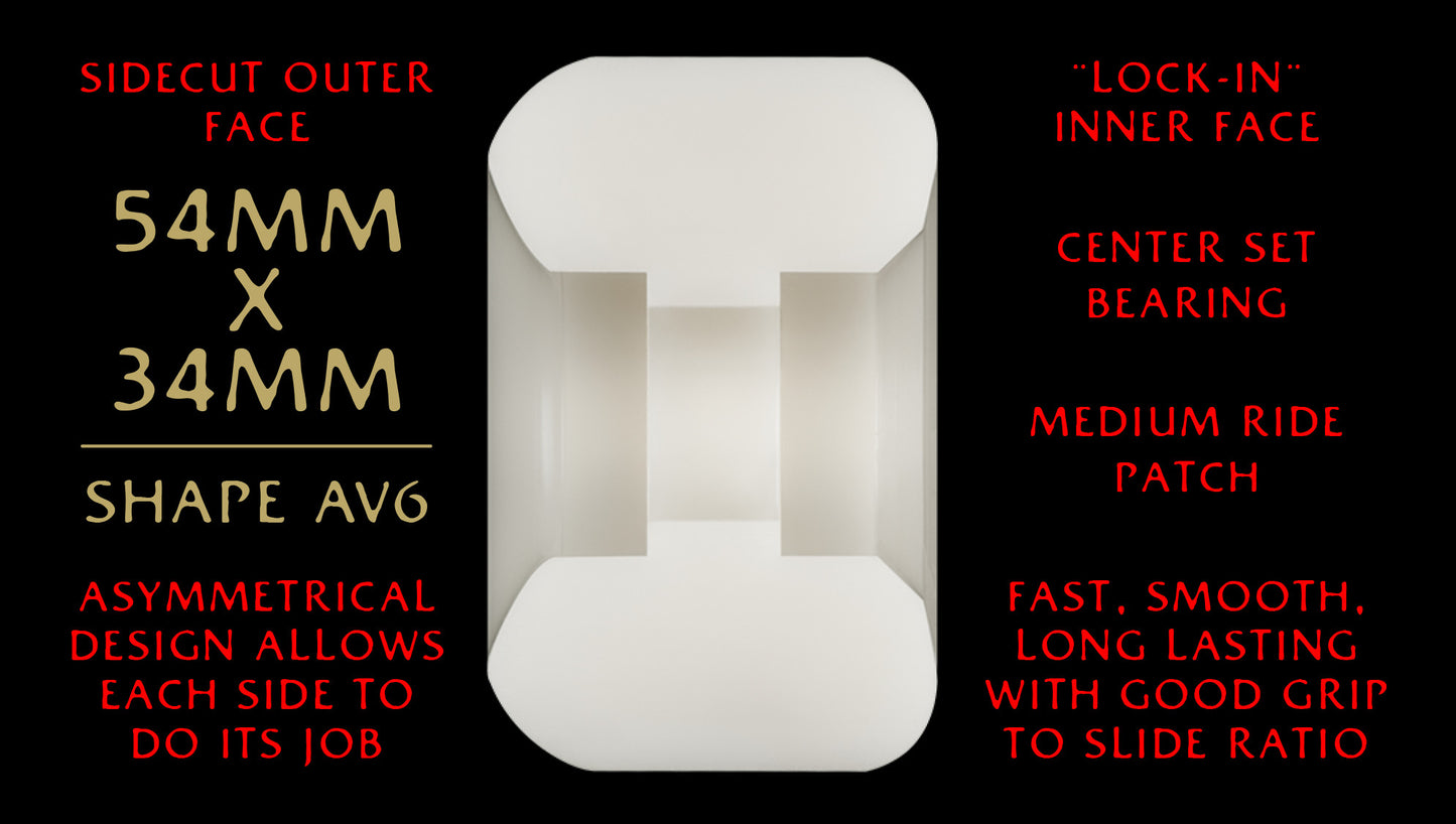 Powell Peralta Dragon Formula AV6 Nano Rats 54mm x 34mm 93A Wheels