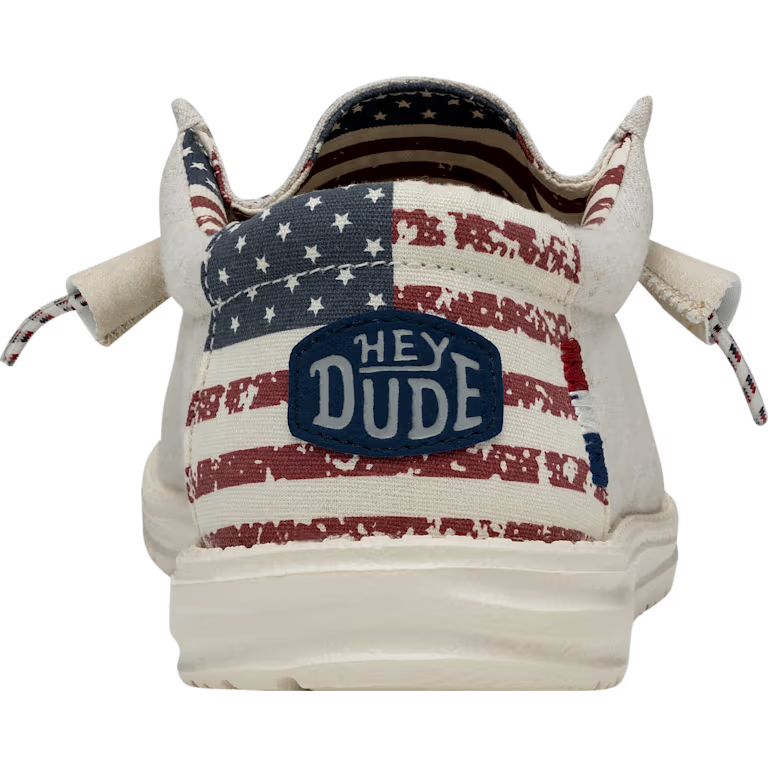 Hey Dude Wally Patriotic - Off White