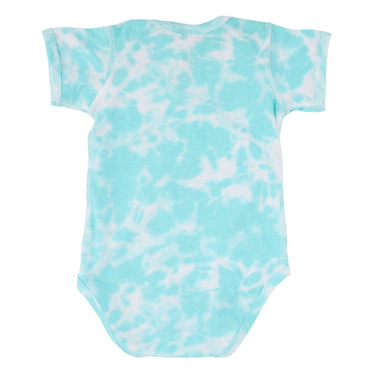 Wave Dot Front One Piece Onesie - Island Tie Dye