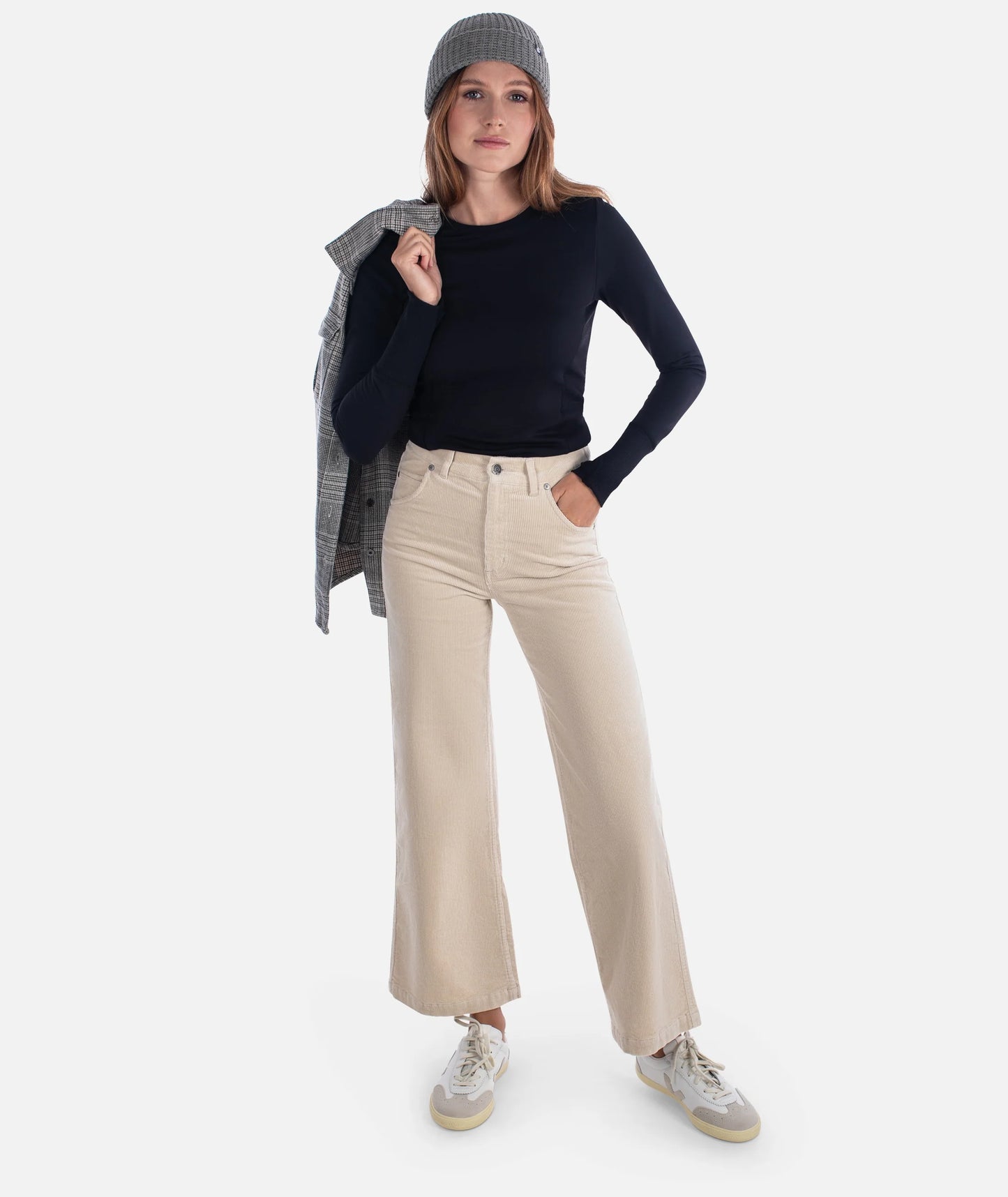 Whaler Corduroy Wide Leg Pants - Ivory