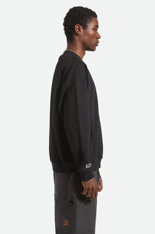 Brixton Embroidered Heavyweight Oversized Crew
