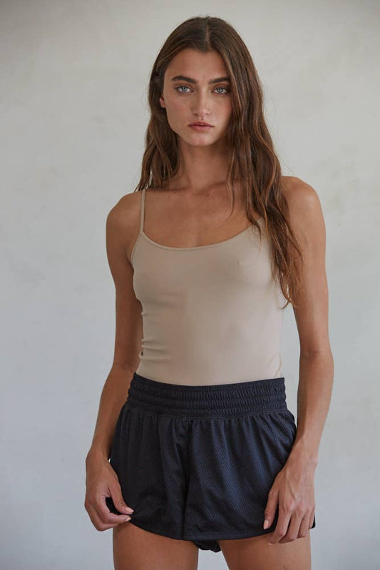Basic Full Length Cami: Light Taupe