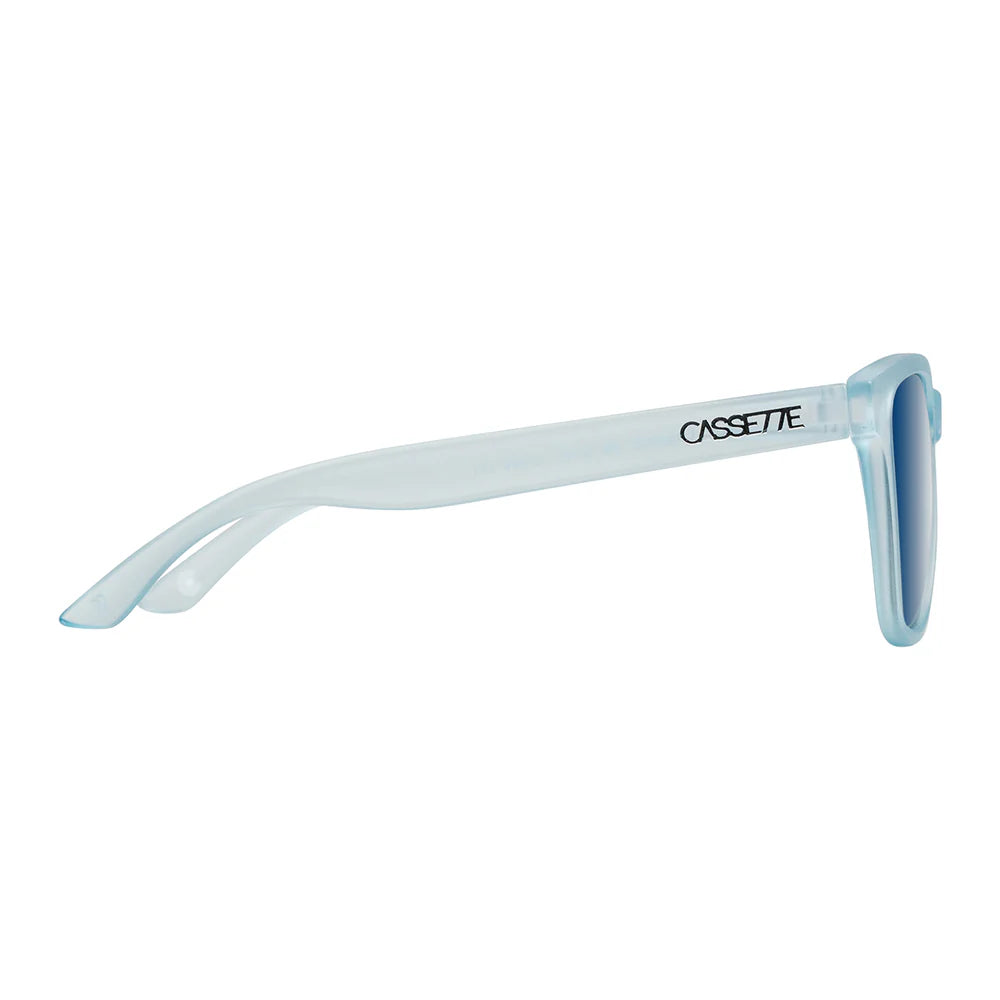 Cassette Optics Easy Livin X Sunglasses - Matte Baby Blue / Polarized Blue Gradient Lens