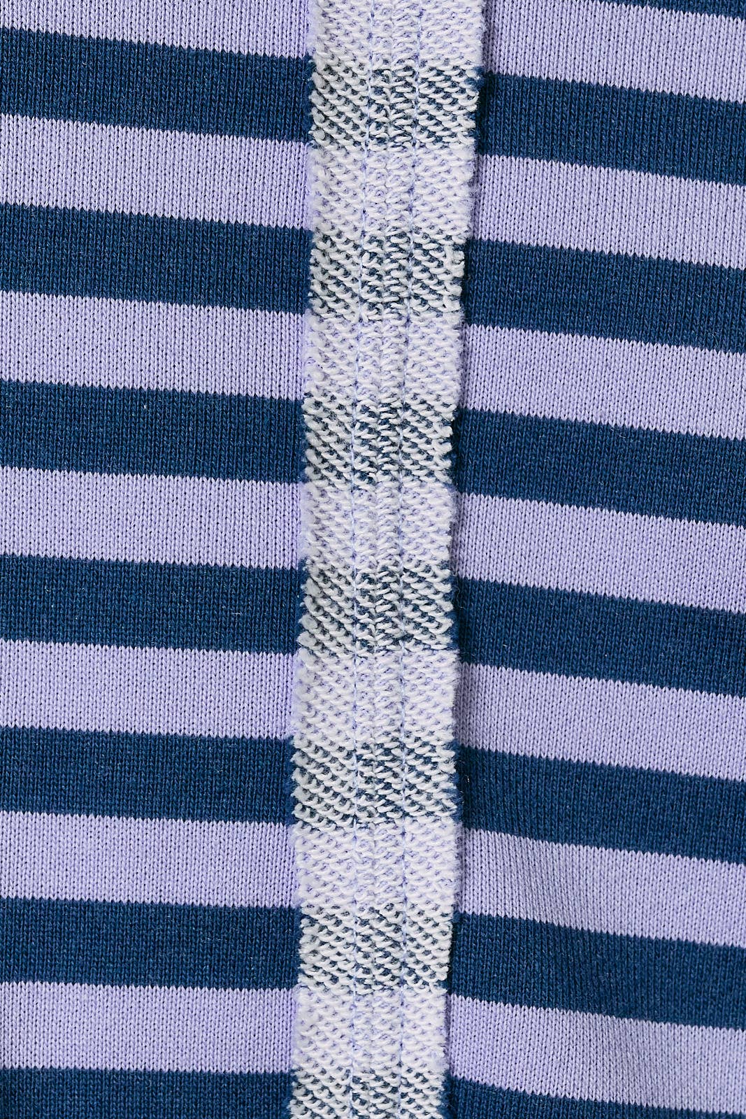 Stripe Mock Neck Sweater: LAVENDER