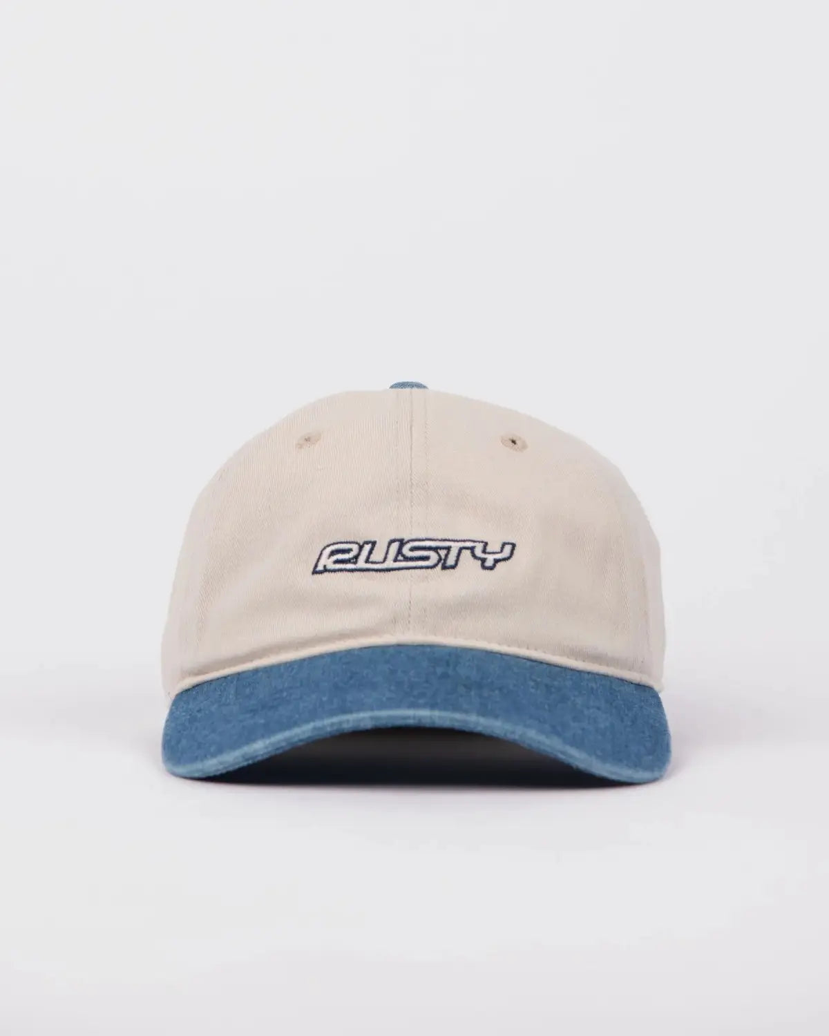Rusty Flip Dad Cap Middy Blue