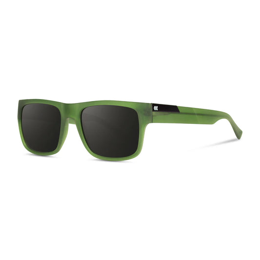 Cassette Optics Stockholm Sunglasses - Matte Olive Green / Smoke Polarized Lens