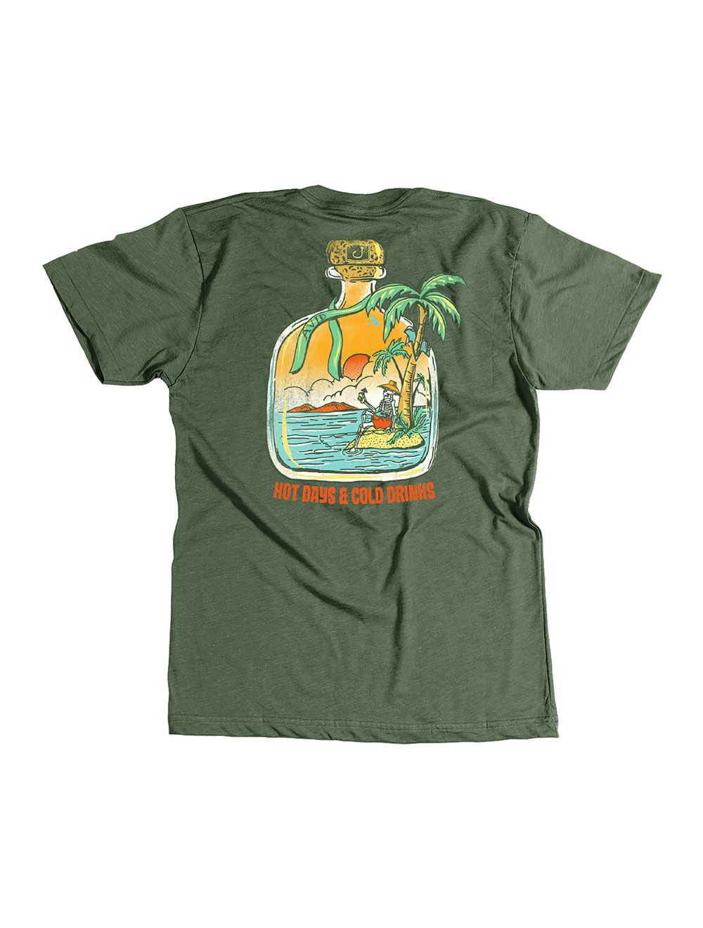 Avid Hot Days Tee - Army Heather