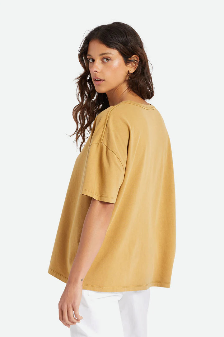 Brixton Oversized Boyfriend Tee - Medal Bronze