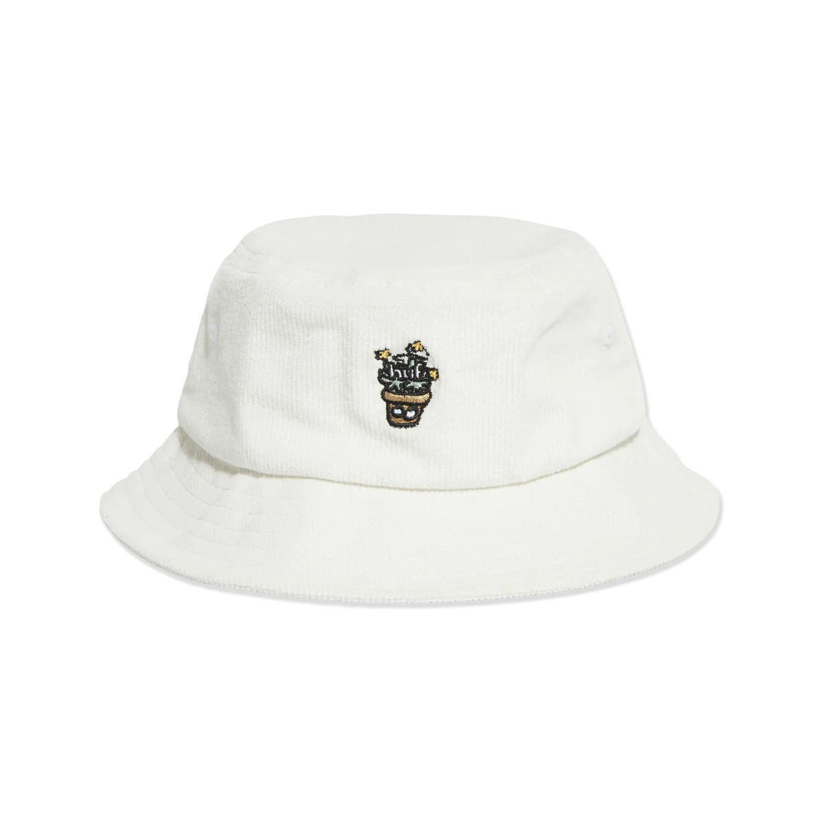 HUF Pot Head Bucket Hat - White