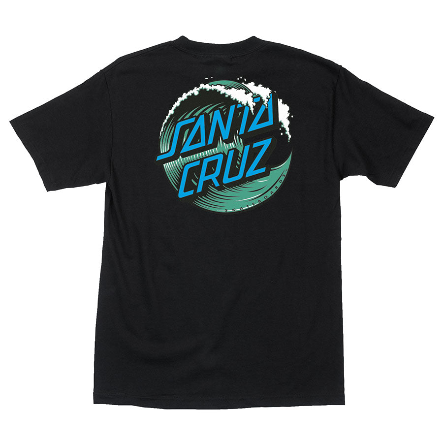 Santa Cruz Wave Dot Tee - Black