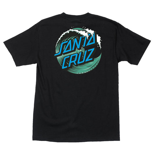 Santa Cruz Wave Dot Tee - Black