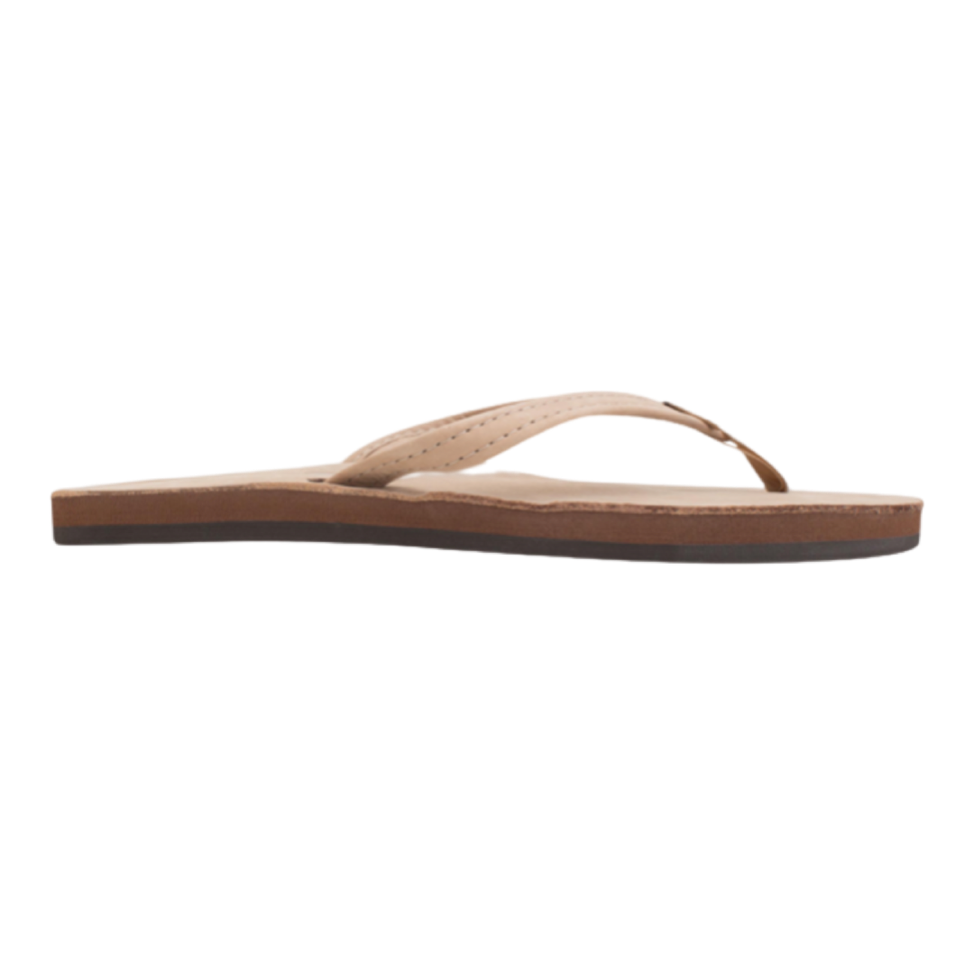 Rainbow Women’s Single Layer Premier Leather with Arch Support and a 1/2" Narrow Strap - Sierra Brown