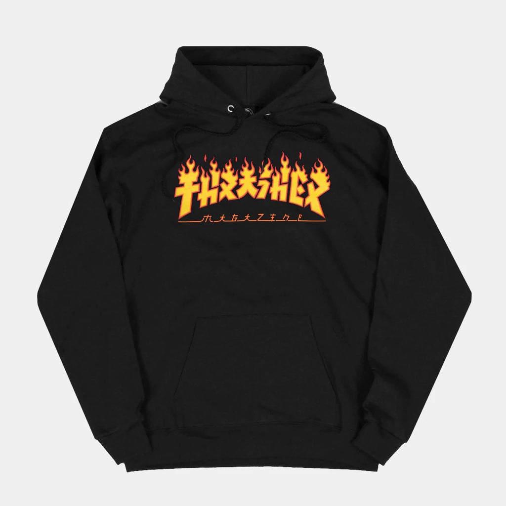 Thrasher hoodie white flame hotsell