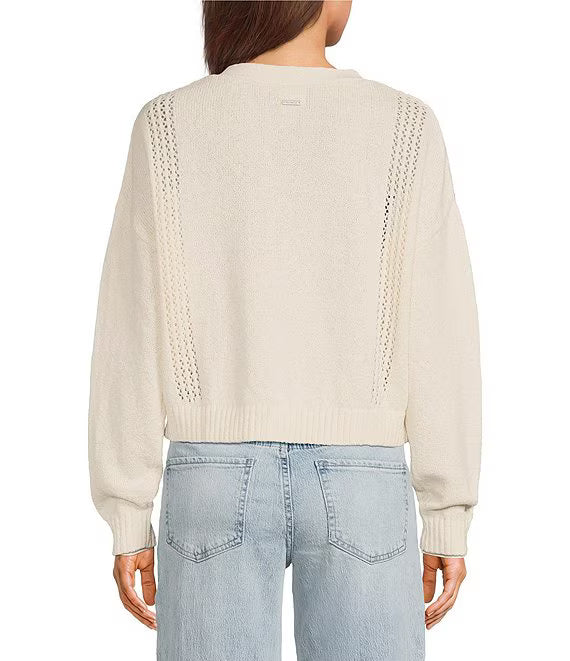 Coastline Longsleeve Cardigan - Cream