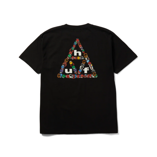 HUF x Spitfire Sticker TT SS Tee - Black