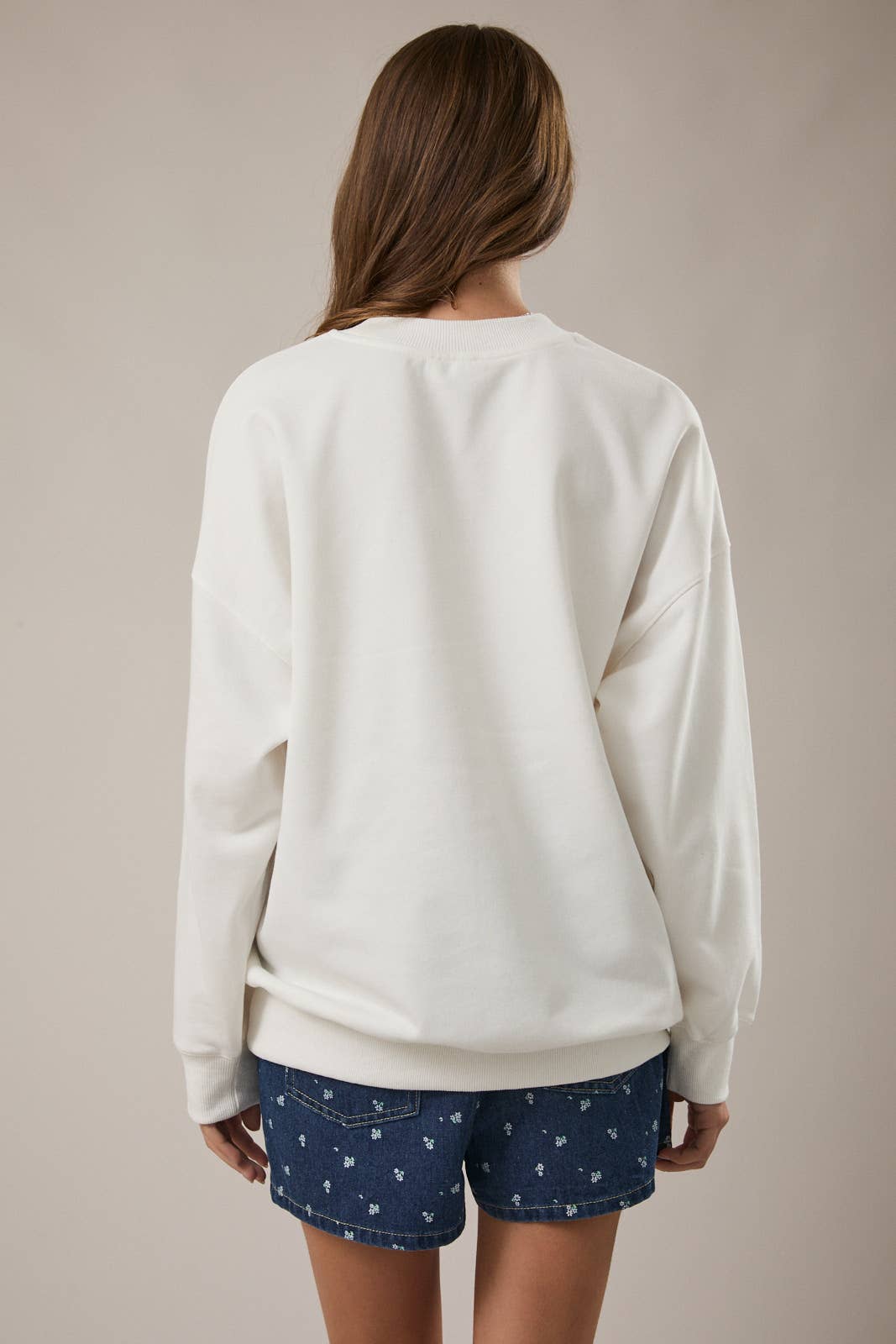Crewneck Patchwork Surfboard Sweatshirt